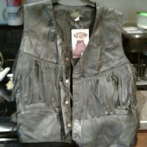 Canyon Creek Leather Fringe Vest